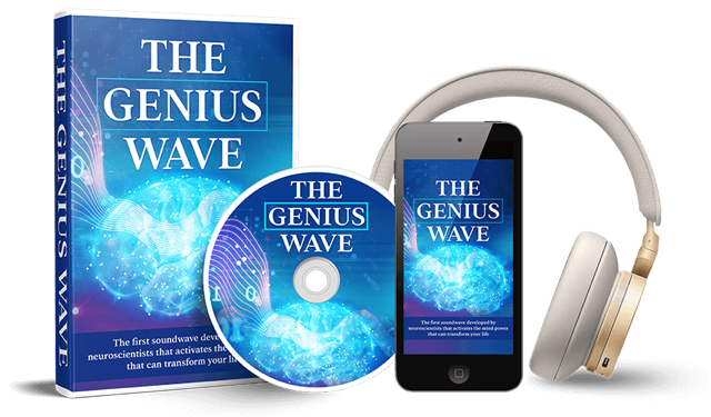 The Genius Wave digital audio session — CD, phone, and headphones