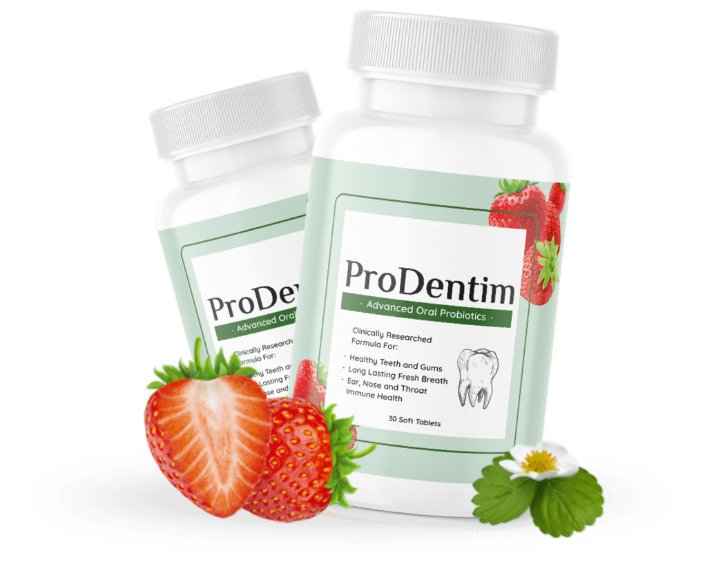 ProDentim oral probiotic soft tablets bottles