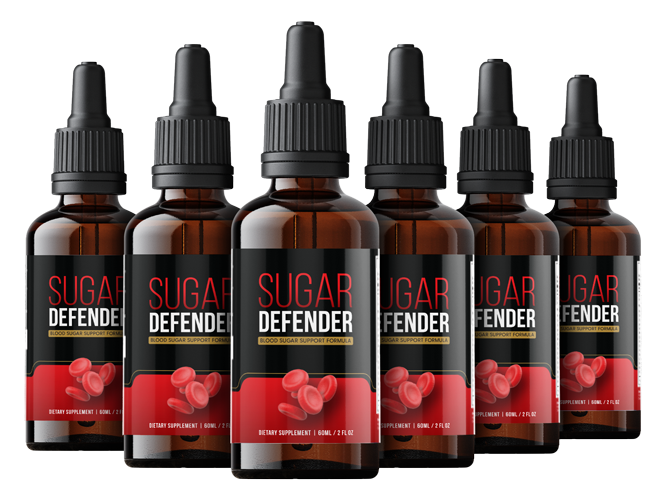 Sugar Defender liquid blood sugar support formula bottles