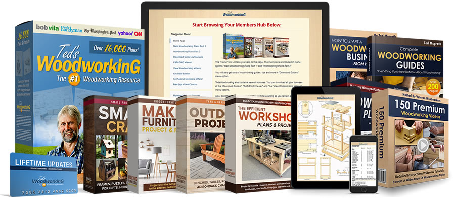 TedsWoodworking plans package box set